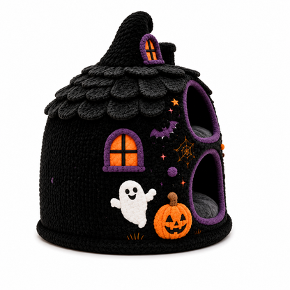 SpookyMews™ Haunted Manor Bed