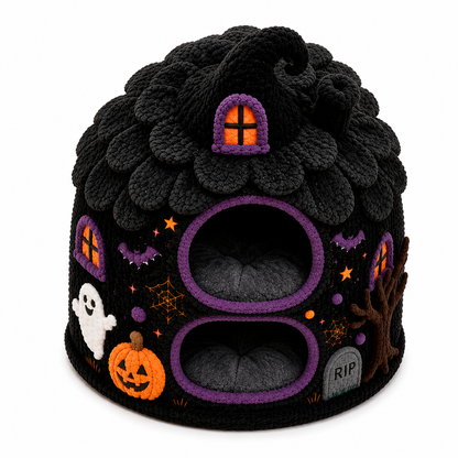 SpookyMews™ Haunted Manor Bed