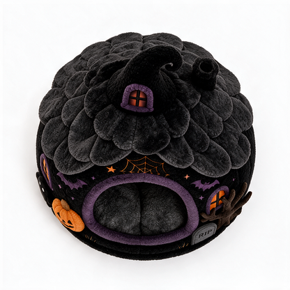 SpookyMews™ Haunted Cottage Bed