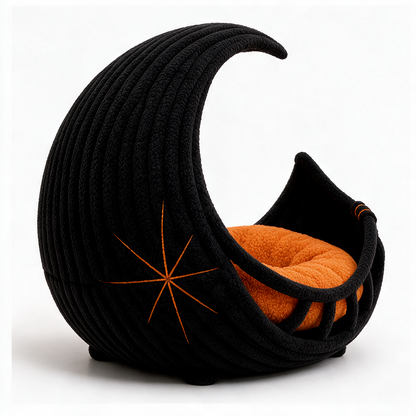 SpookyMews™ Midnight Moon Bed