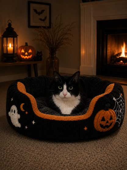 SpookyMews™ Haunted Graveyard Bed
